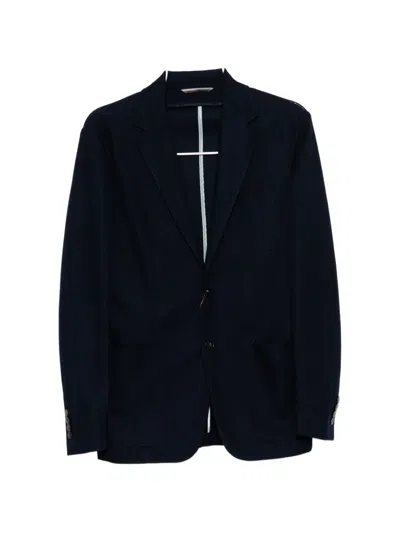 Canali Single-breasted Blazer In Blue