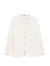 Canali Single-breasted Blazer In White