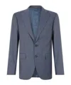 Canali Single-breasted Wool Jacket For Men In Multi
