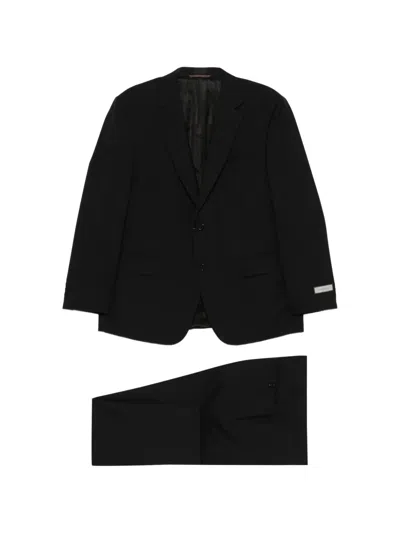 Canali Single-breasted Suit In Black