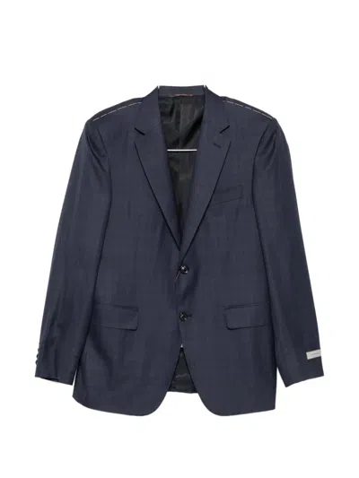 Canali Single-breasted Suit In Black