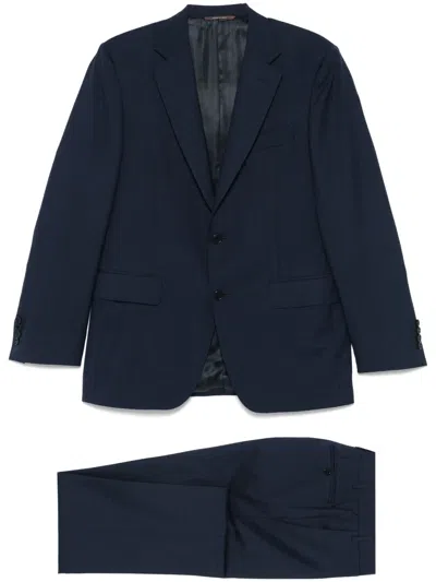 Canali Single-breasted Suit In Blue