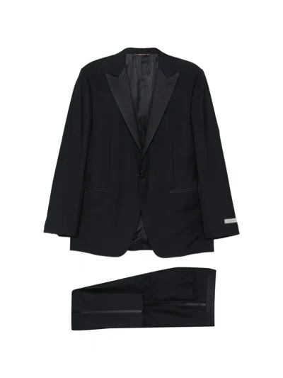 Canali Single-breasted Suit In Blue