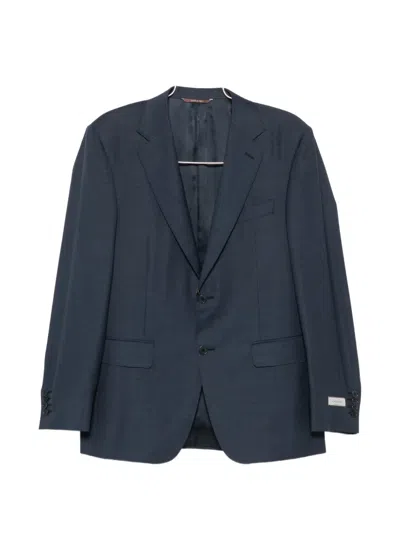 Canali Single-breasted Suit In Blue