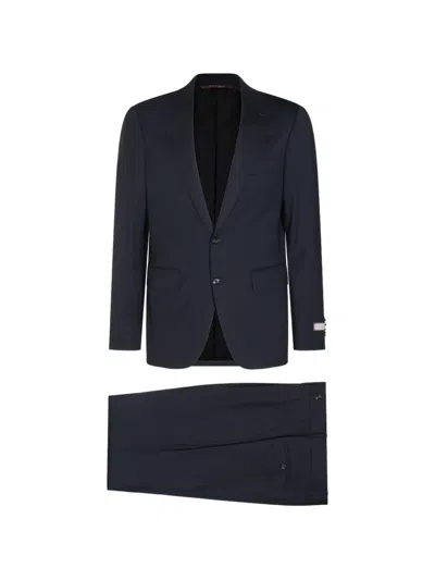 Canali Single-breasted Suit In Blue