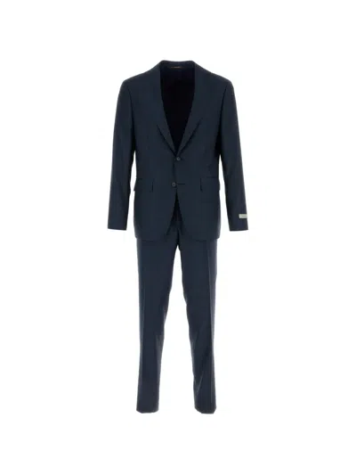 Canali Single-breasted Suit In Brown