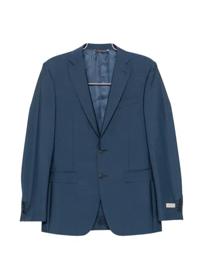Canali Single-breasted Suit In Green