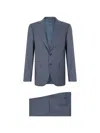 Canali Single-breasted Wool Jacket For Men In Blue