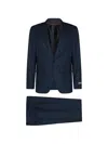 Canali Single-breasted Wool Suit In Blue