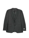 Canali Single-breasted Wool Suit In Blue