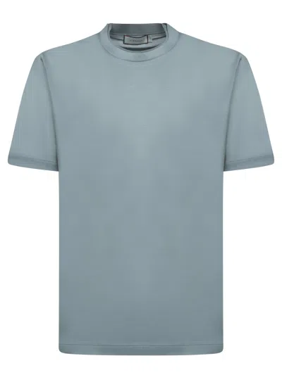 Canali Sky Blue Tonal Jersey T-shirt