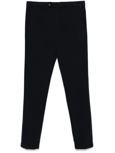 Canali Slim-cut Chino Trousers In Blue