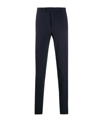Canali Slim-fit Tailored Trousers In Black