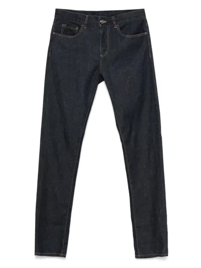 Canali Slim Jeans In Blue
