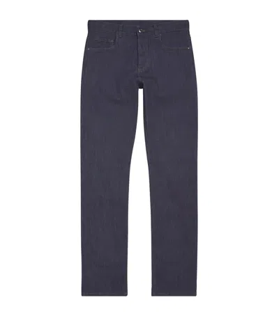 Canali Slim Jeans In Blue