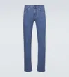 Canali Slim Jeans In Blue