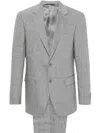 Canali Slub-texture Suit In Grey