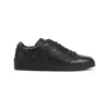 Canali Refined Black Sneakers With Durable Rubber Sole In Black