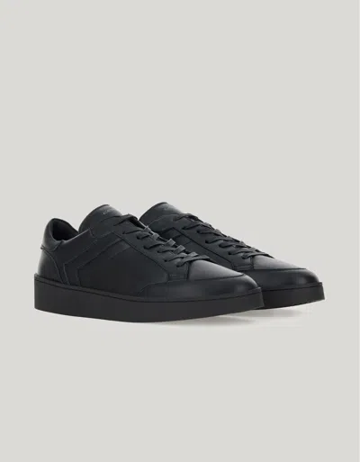 Canali Sneakers With Rubber Sole In Black