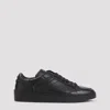 Canali Refined Black Sneakers With Durable Rubber Sole In Black