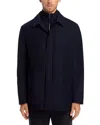 Canali Soft Touch Rain Jacket With Zip Out Bib - Exclusive In Navy