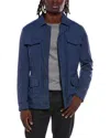Canali Solid Jacket In Blue