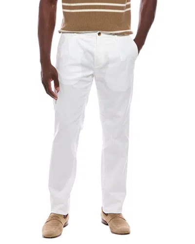 Canali Linen-blend Sport Pant In White