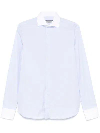 Canali Klassisches Hemd In White