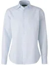 Canali Spread-collar Shirt In Blue