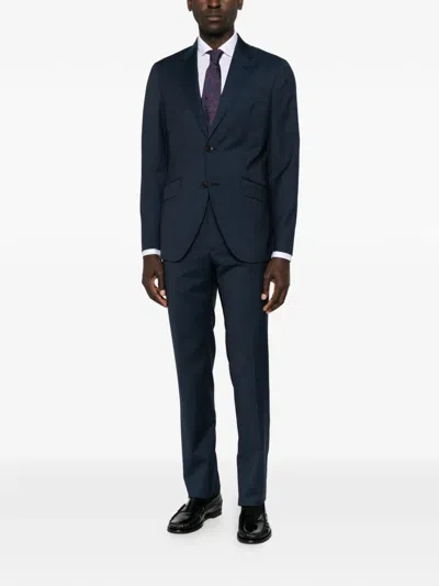 Canali Spread-collar Shirt In White