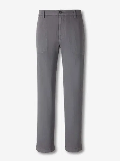 Canali Fatigues Pocket Trousers In Gray