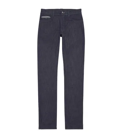 Canali Straight Jeans In Blue