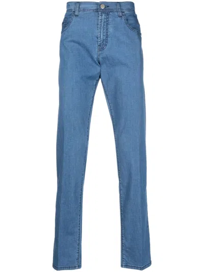 Canali Straight-leg Denim Jeans In Blue
