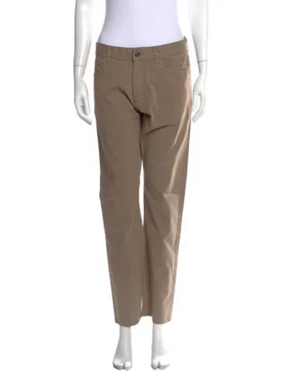 Pre-owned Canali Straight Leg Pants In Neutrals