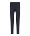 Canali Slim-fit Straight-leg Checked Super 130s Wool Suit Trousers In Black
