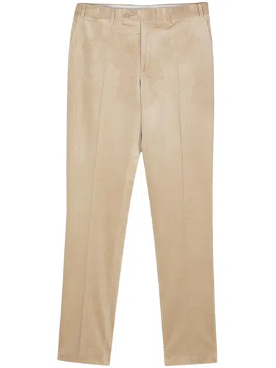 Canali Hose Mit Geradem Bein In Braun