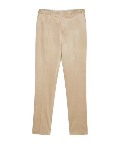 Canali Straight-leg Trousers In Nude