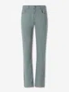 Canali Logo-patch Trousers In Green