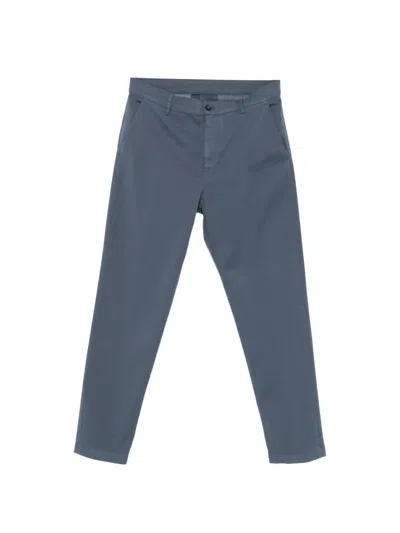 Canali Straight-leg Chino Trousers In Blue
