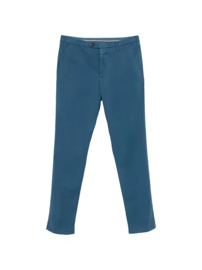 Canali Straight-leg Chino Trousers In Blue