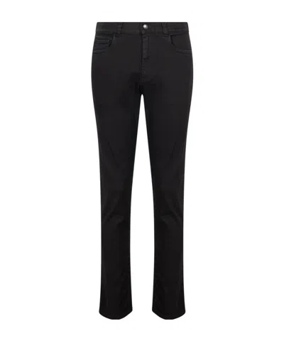 Canali Straight-leg Jeans In Gray