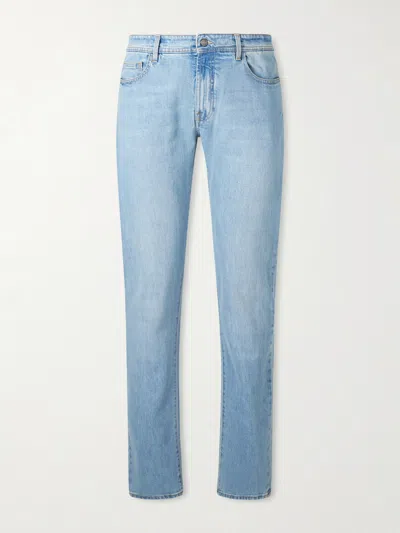 Canali Straight-leg Jeans In Blue
