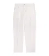 Canali Stretch-cotton-cashmere Chinos In White