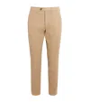Canali Stretch-cotton Straight Chinos In White