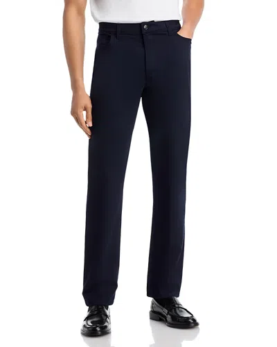 Canali Stretch Regular Fit Trousers In Blue