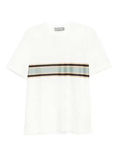Canali Stripe-detail T-shirt