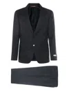 Canali Stripe-pattern Wool Suit In Blue