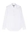 Canali Long-sleeve Linen Shirt In White