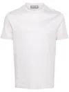 Canali Striped Crew-neck T-shirt In Neutrals