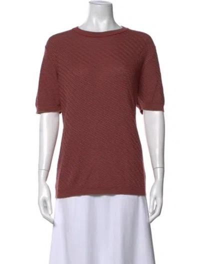 Pre-owned Canali Striped Crew Neck T-shirt In Multicolor